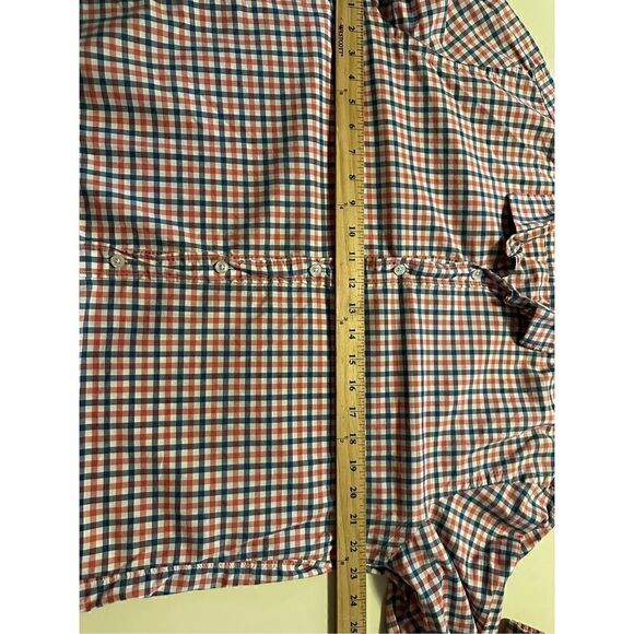 J.CREW Ludlow Fit Men's Button up Shirt Red White Blue Plaid 2ply Cotton Size XL - Picture 7 of 9